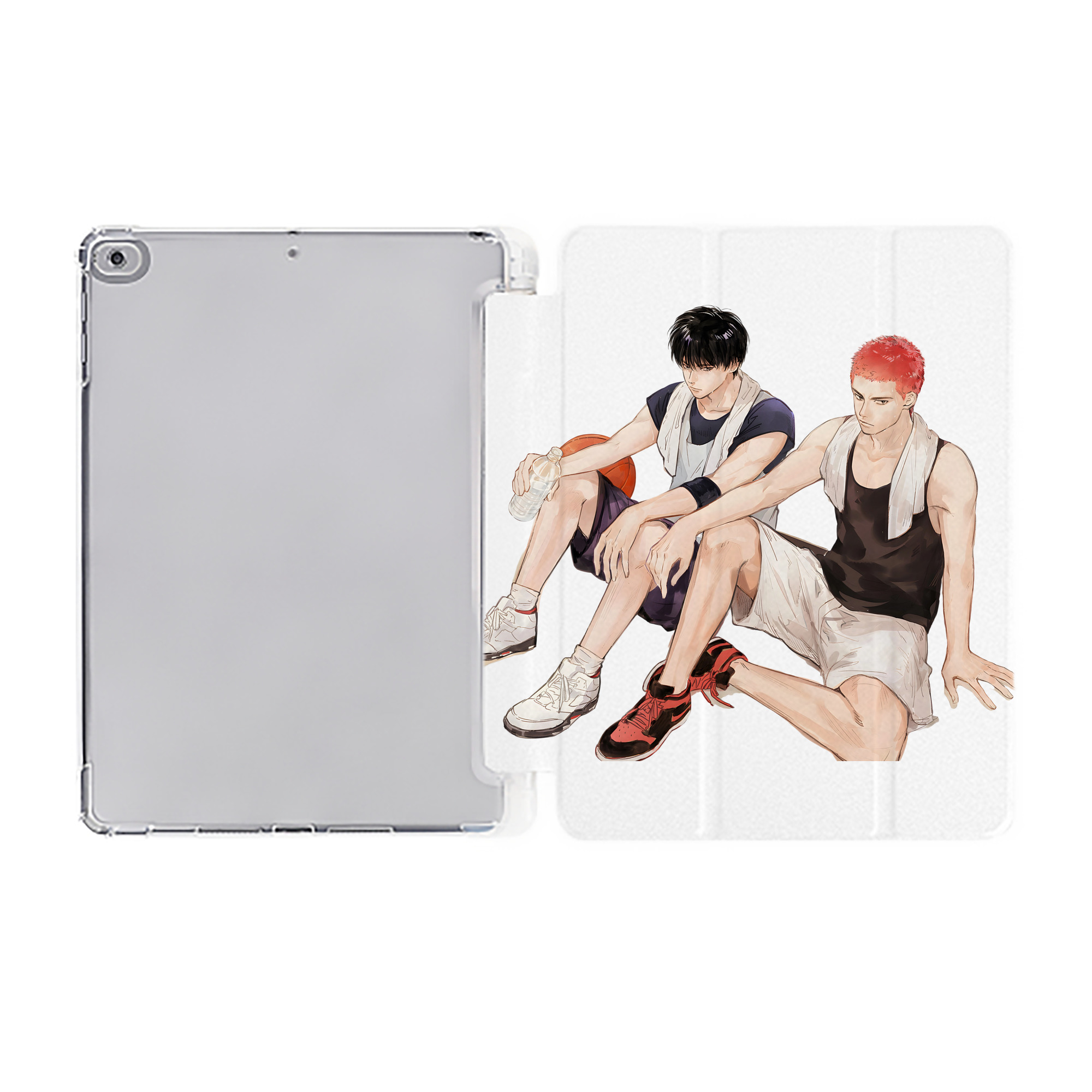 （画像用） SLAM DUNK／スラムダンク IPad ケース ペン収納付き 三つ折りスタンド PUレザー×シリコン 対応機種9.5/10.5/10.9インチ
